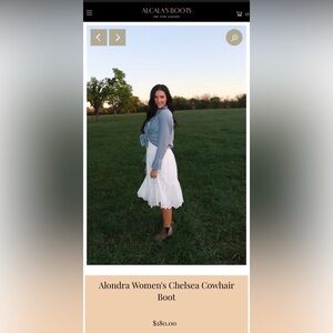 Alcalas Alondra Chelsea Cowhair Women Boots
